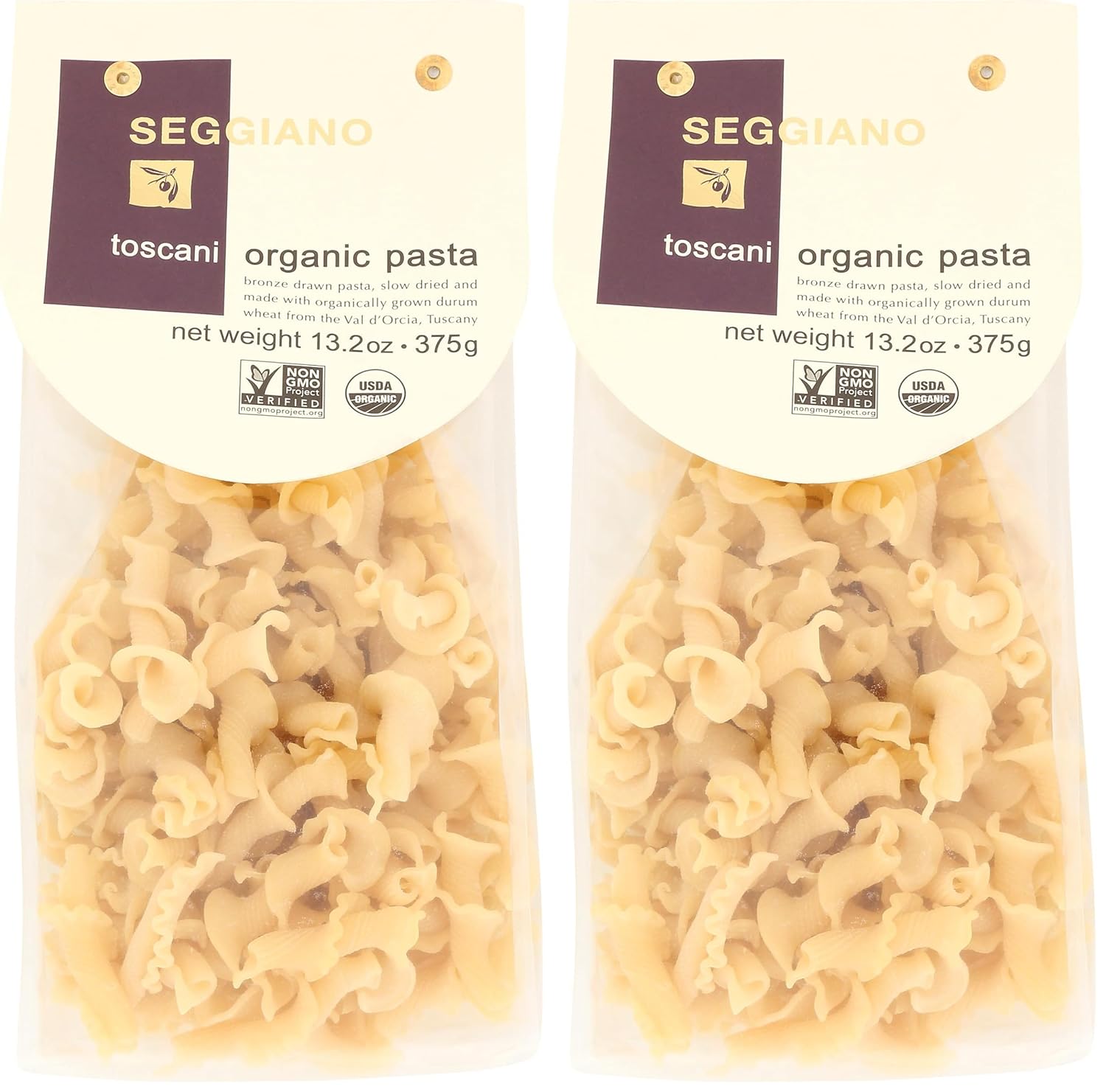 Seggiano, Toscani Organic Pasta, 13.2 oz (Pack of 2)