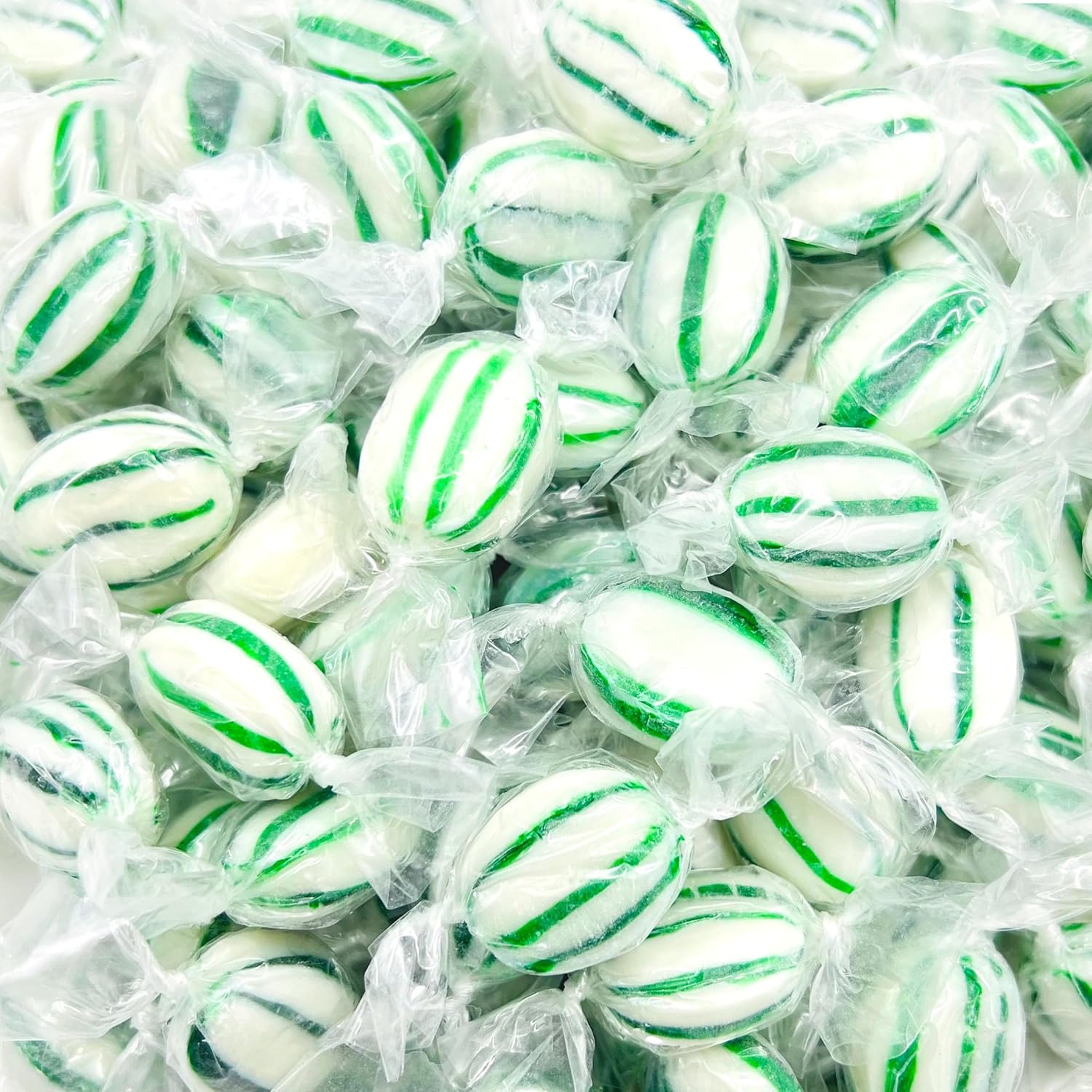 Spearmint Hard Candy | 1 Pound Bag - Approx. 70 Count | Individually Wrapped | Refreshing Mints