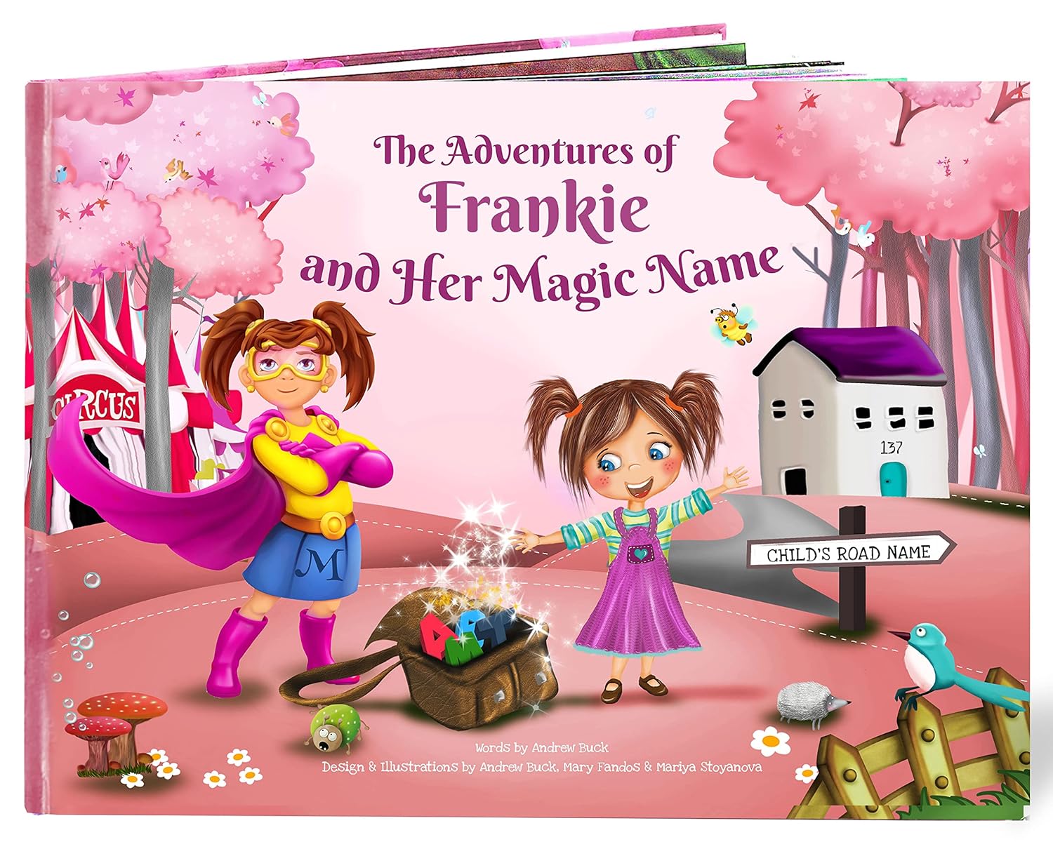 A Customised Magic Story Book Based on the Letters From A Child’s Name. Personalised Books for 2-8 Years