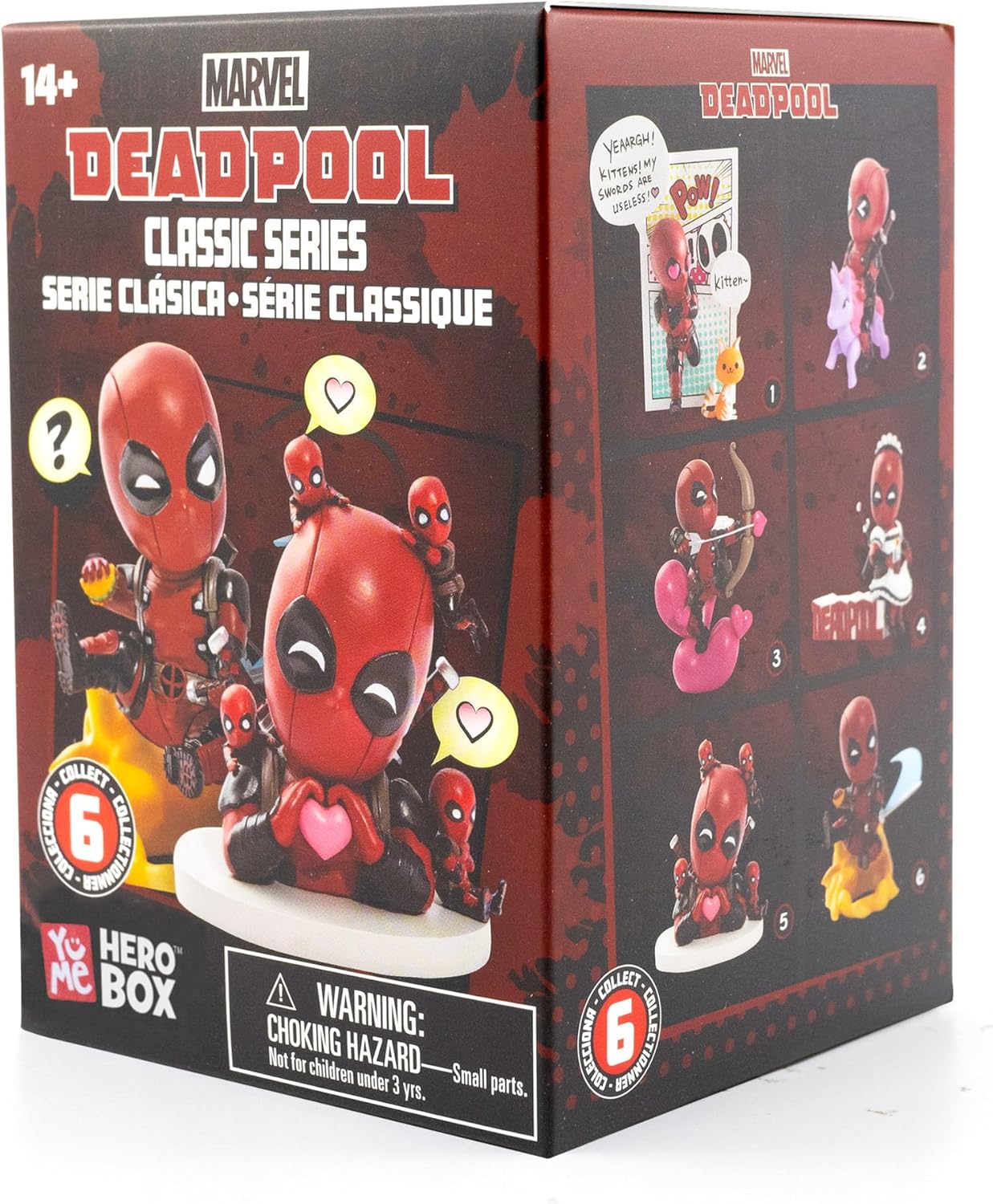 YuMe Deadpool Hero Box Classic Series Collectable Action Figures For Children and Adults aged 8 and up