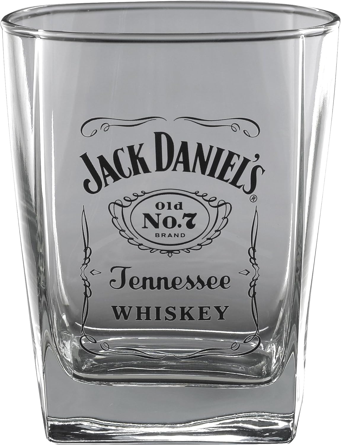 Jack Daniel's Licensed Barware Label Logo Double Old Fashioned Glass