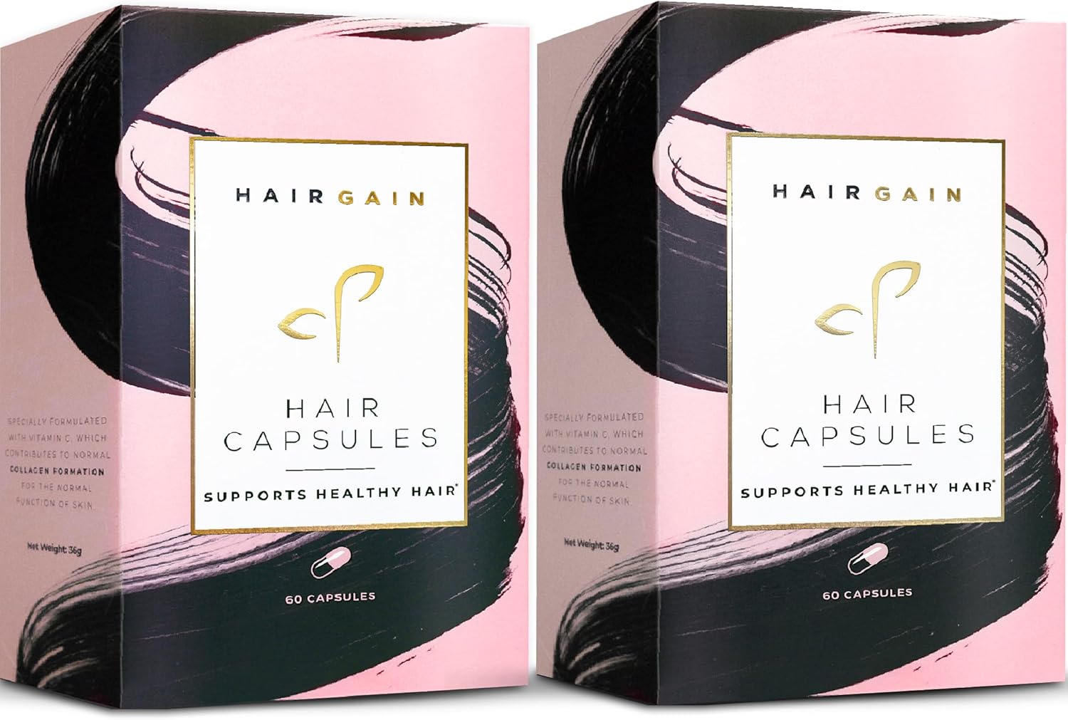 Hair Gain Biotin Supplement for Hair Growth | Promotes Fuller, Thicker Hair Growth with Enhanced Vitamins Complex | Hair, Skin & Nails Support for Women | Vegan Capsules - 2 Months Supply