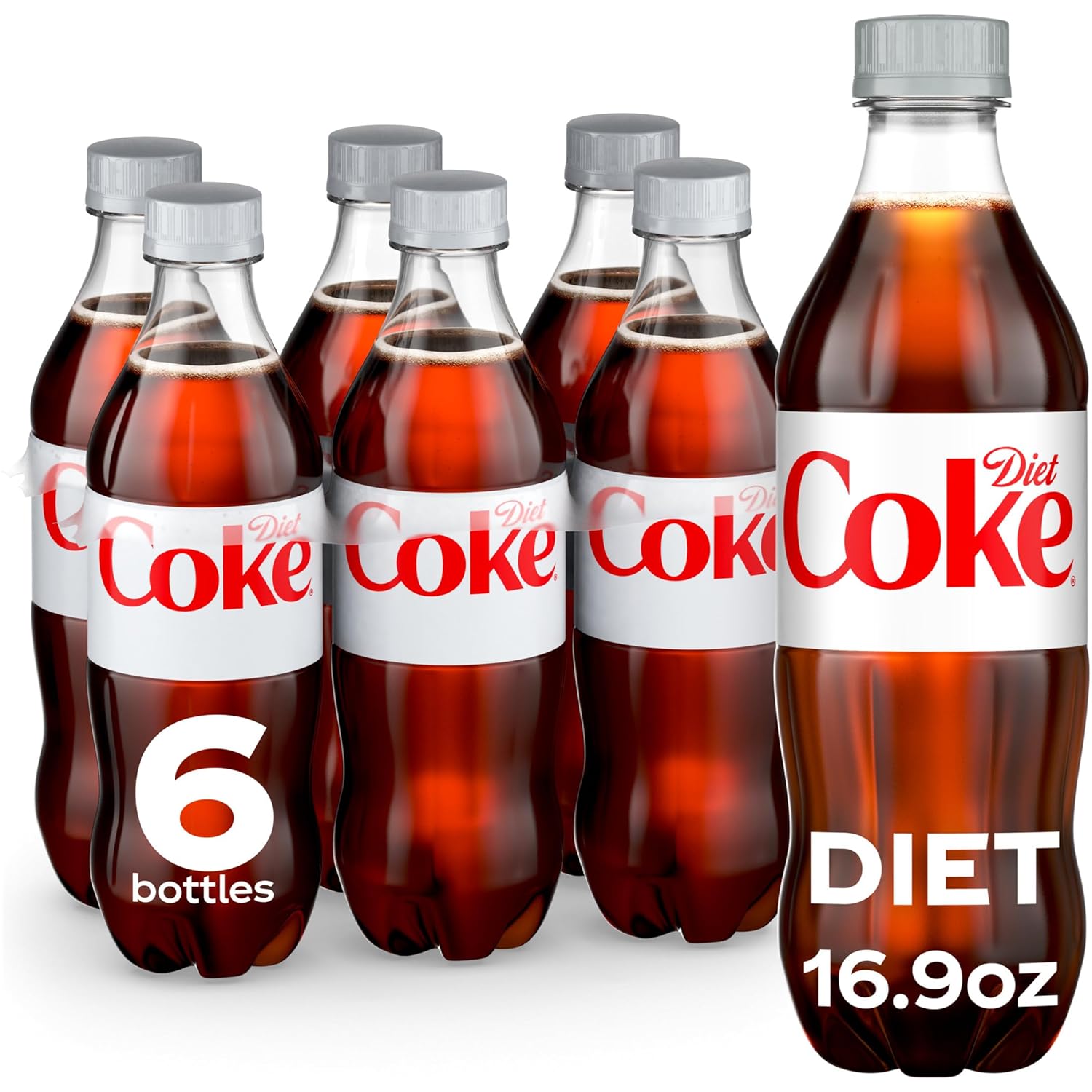 Diet Coke, 16.9 fl oz, 6 Pack (Package May Vary)