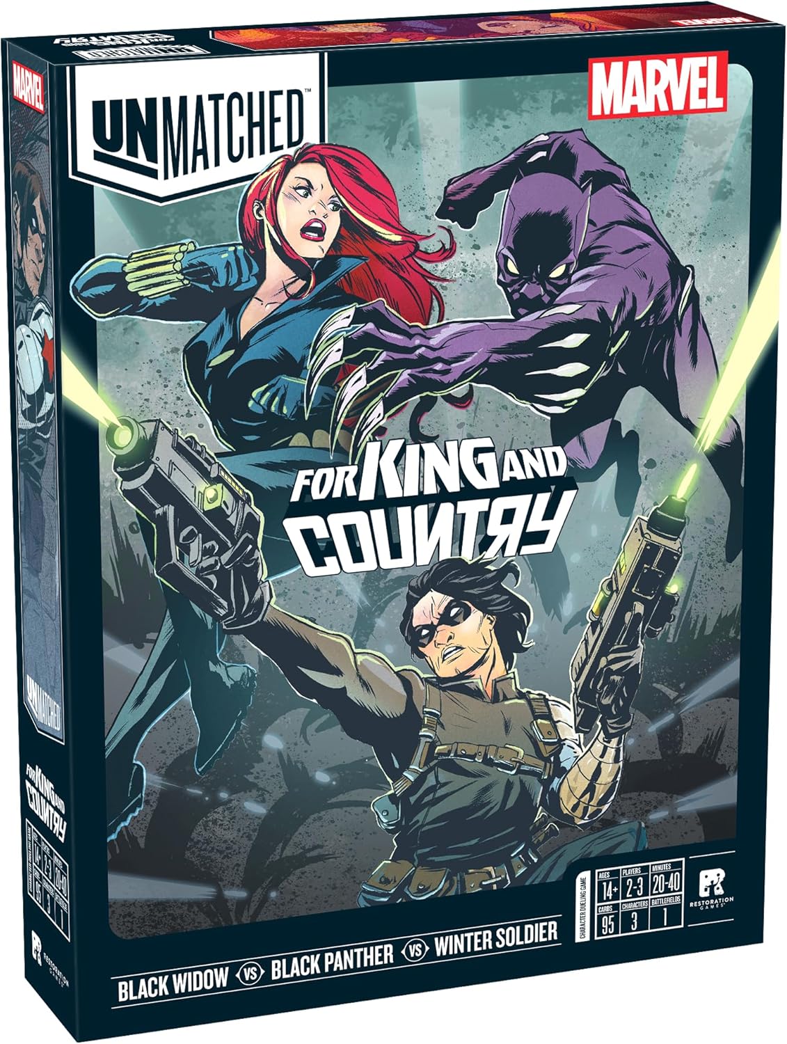 Unmatched: Marvel - for King and Country - Strategy Fighting Superhero Game for Family, Teens & Adults by Restoration Games