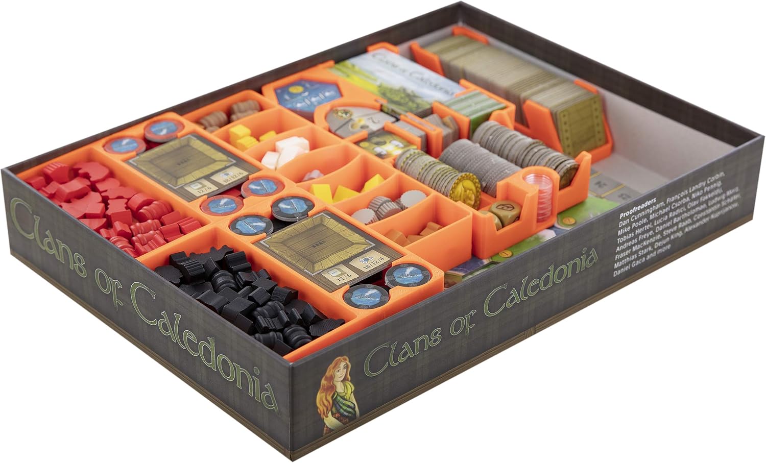 Feldherr Organizer compatible Clans of Caledonia - board game box