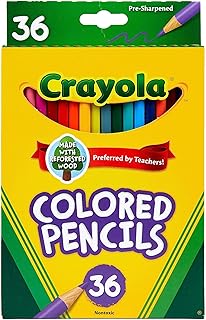Crayola Colored Pencils (36ct), Kids Pencils Set, Arts & Crafts Supplies, Coloring Book Pencils, Gifts for Kids & Toddlers, Ages 3+