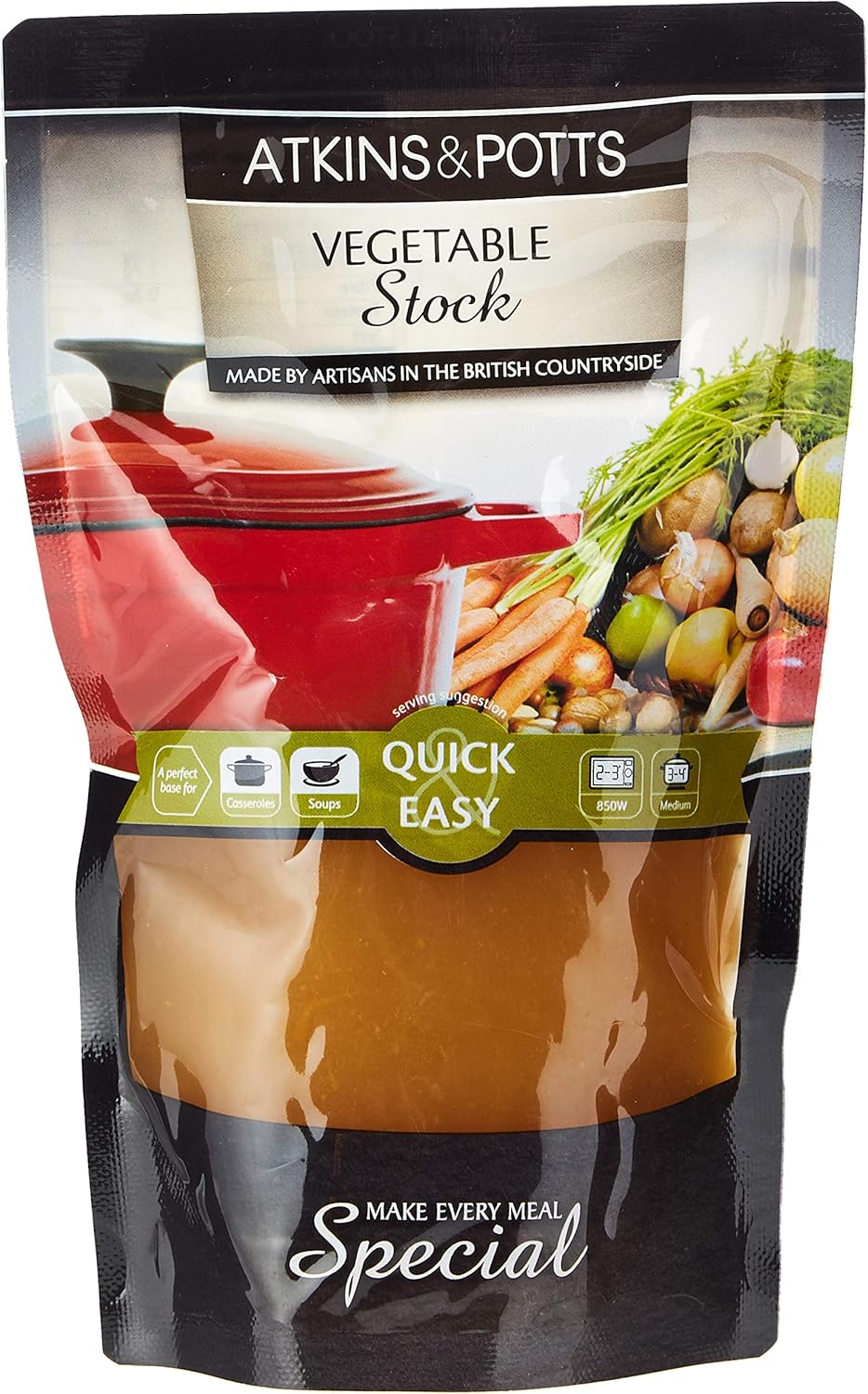 Atkins & Potts Vegetable Stock, 350 g