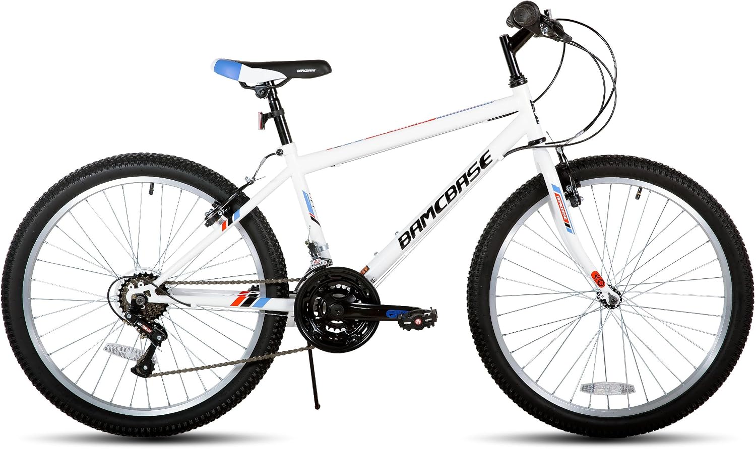 HILAND 24 26 inch Mountain Bike for Men Women, 18 Speeds High-Carbon Steel Frame, Sport Cycling MTB Bicycle for Adult