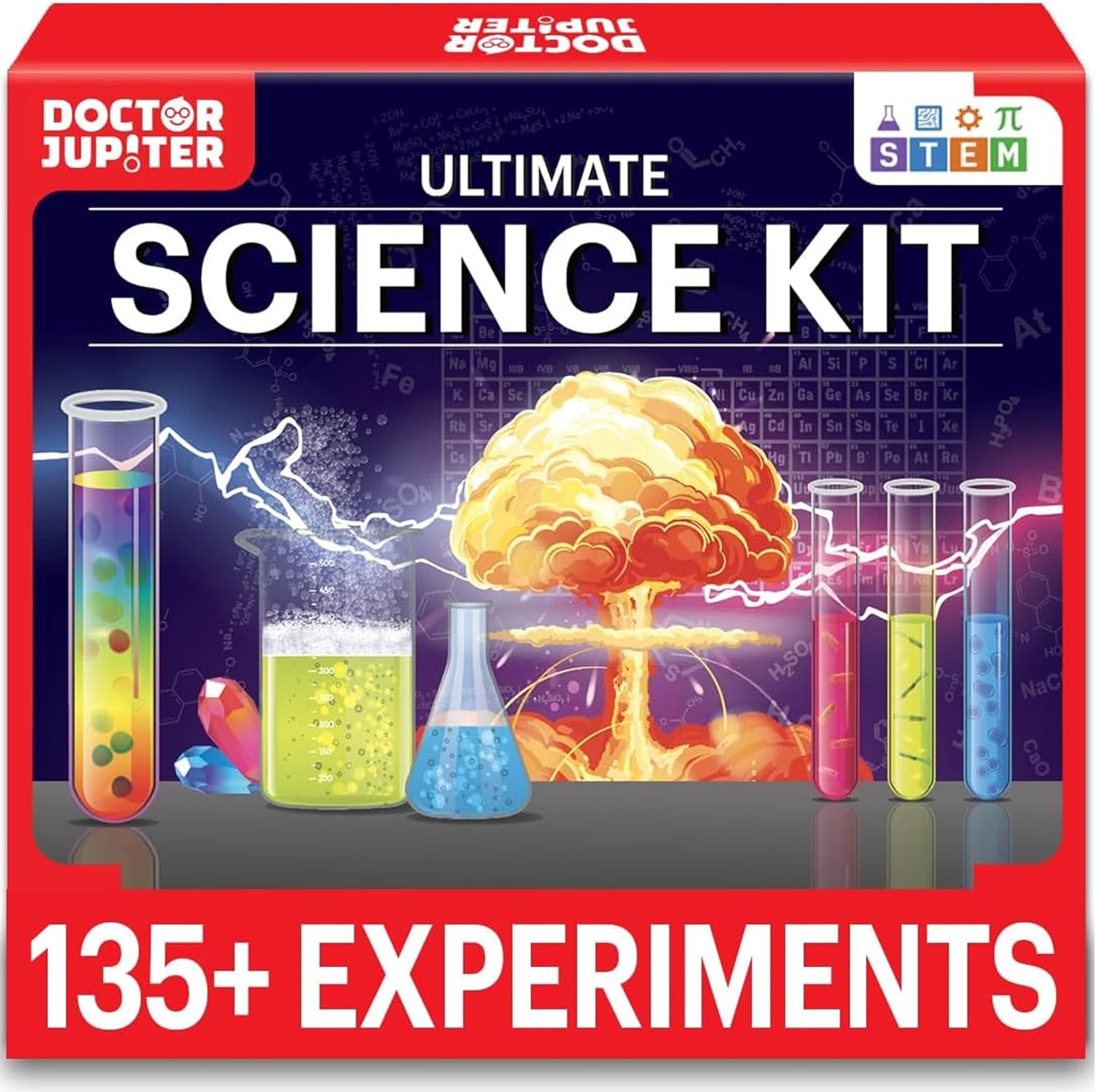 Doctor Jupiter Science Experiments Kit for Kids Ages 8+ | Gift for Girls & Boys 8-9-10-11-12-13-14 Years Old | STEM Toys with 100+ Experiments