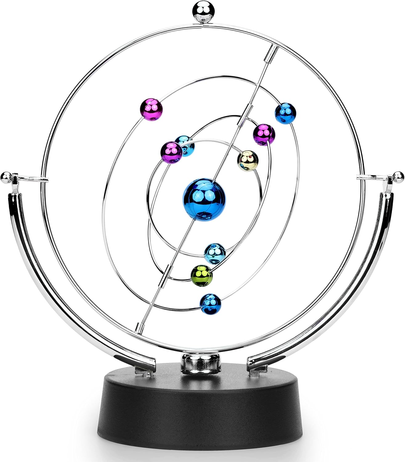 ScienceGeek Kinetic Art Asteroid - Electronic Perpetual Motion Desk Toy for Teens & Adults