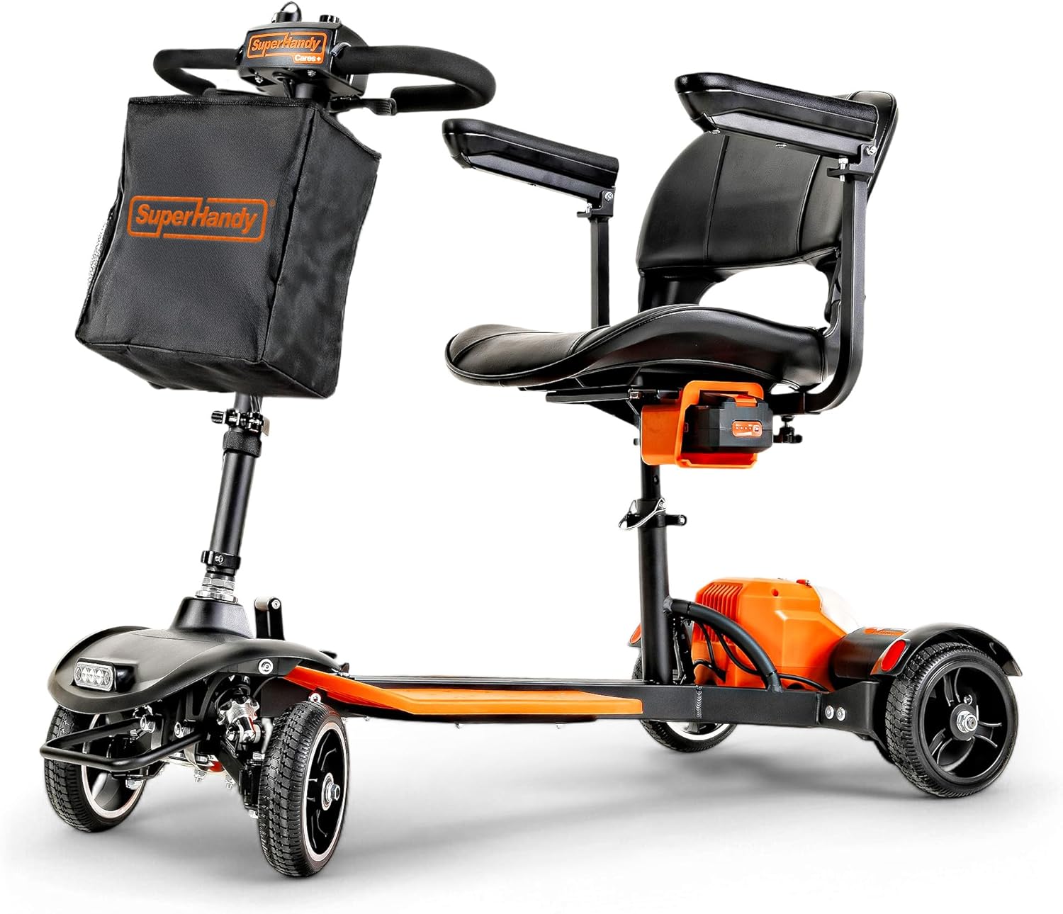 SuperHandy Passport Prime Power Mobility Scooter – Ultralight Aviation-Grade Aluminum Frame, Foldable & Compact, for Indoor & Outdoor, 48V Li-Ion Battery