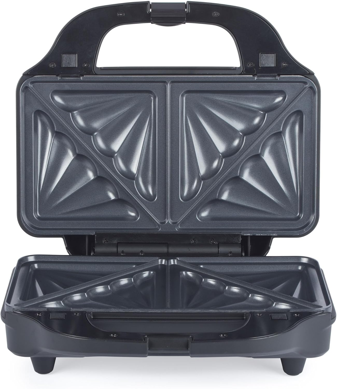 Salter Sandwich Toaster – Non-Stick, Deep Fill Toastie Maker, Cook 2 Toasted Sandwiches Together, 4 Slice Grill Press, Automatic Temperature Control, Cool Touch Handle, Easy Clean, 900W, EK2017