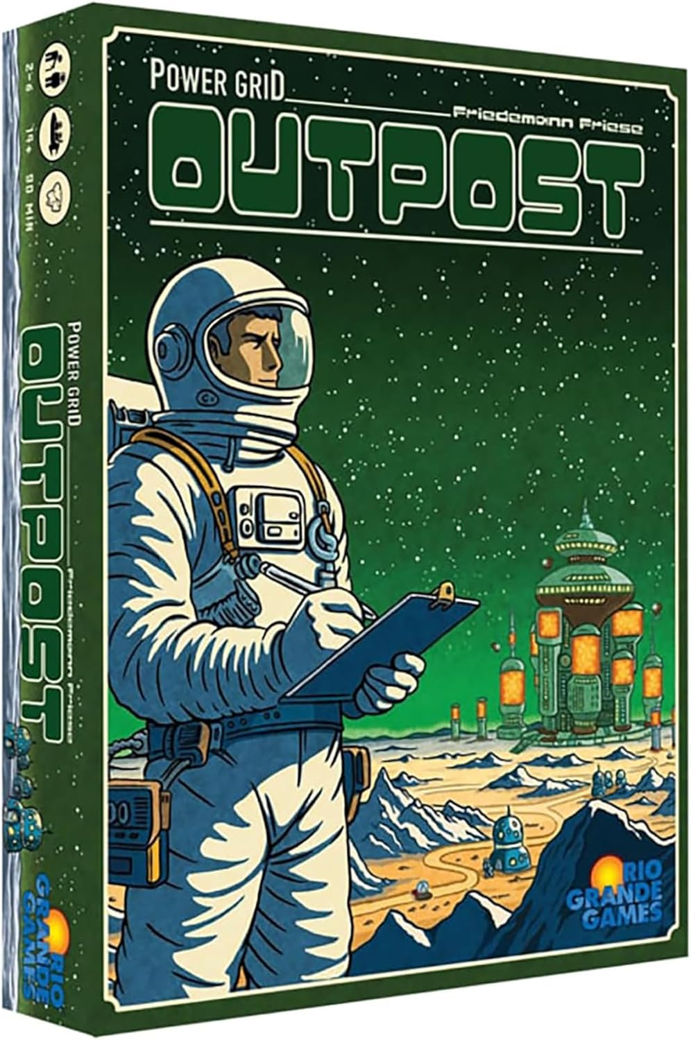Rio Grande Games: Power Grid Outpost - Economic Strategy Game, Manage Electricity On The Space New Planet, Ages 14+, 2-6 Players, 45-90 Mins