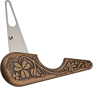 Clover Antique Yarn Threader-, 5.1" Height, 2.8" Length x 0.5" Width, Brown