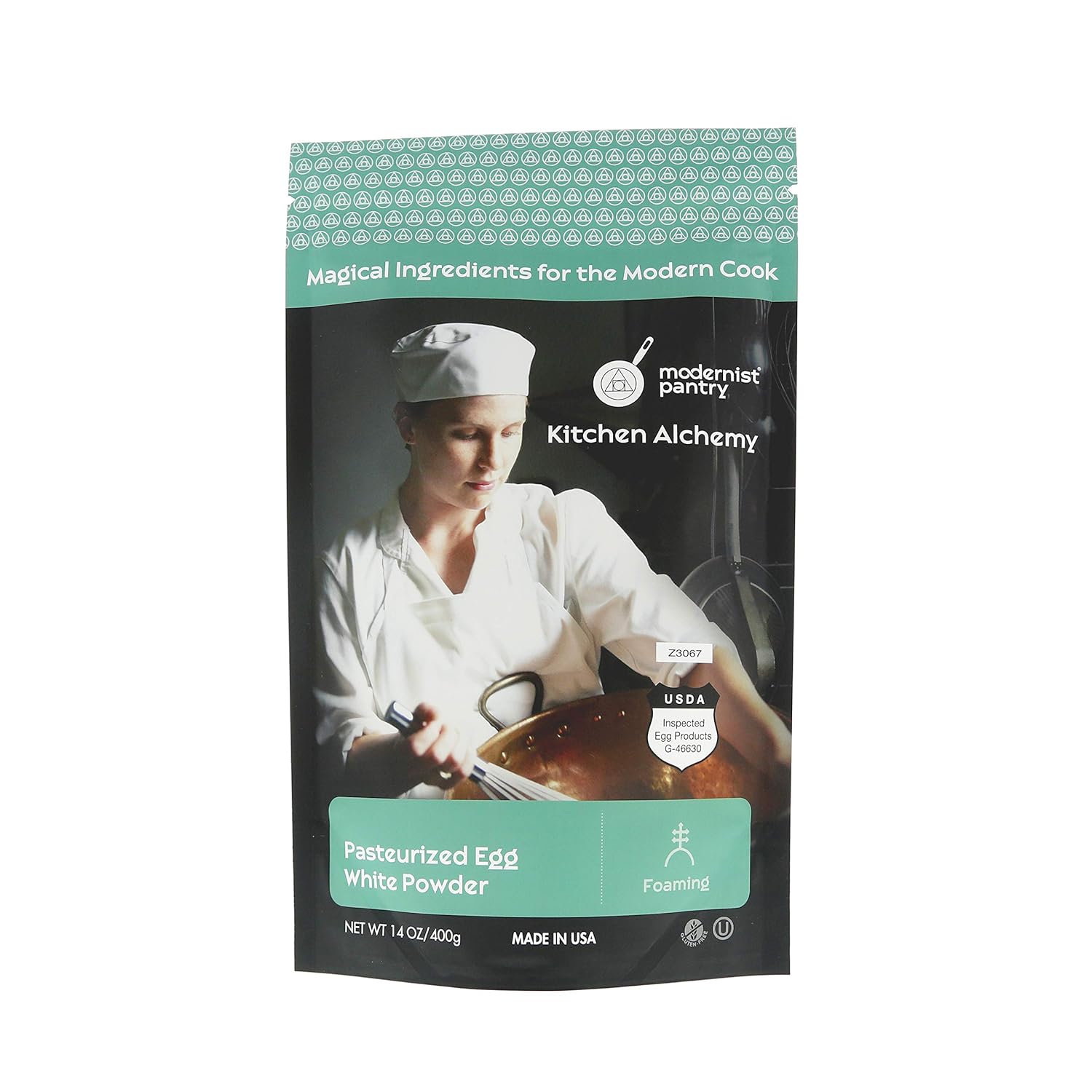 AAA Grade Egg White [Albumen] Powder ❤ Gluten-Free ✡ OU Kosher Certified (Pasteurized, Made in USA, 1 Ingredient no additives, Produced from the Freshest of Eggs) - 400g/14oz