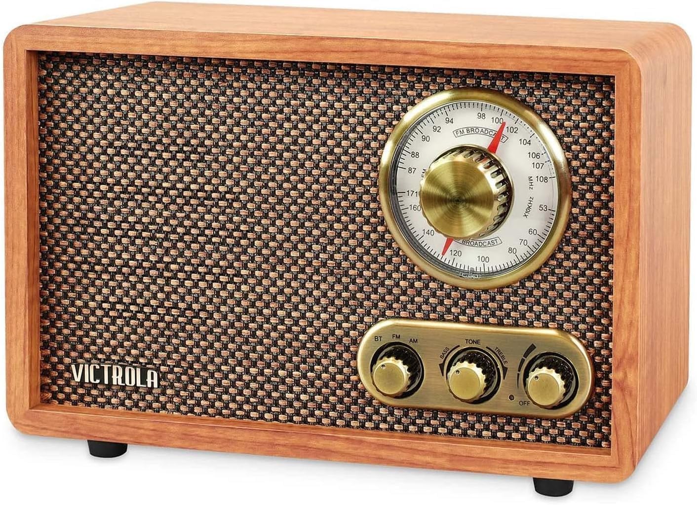 Victrola Willow - Retro Wood Bluetooth Radio, AM/FM - Walnut