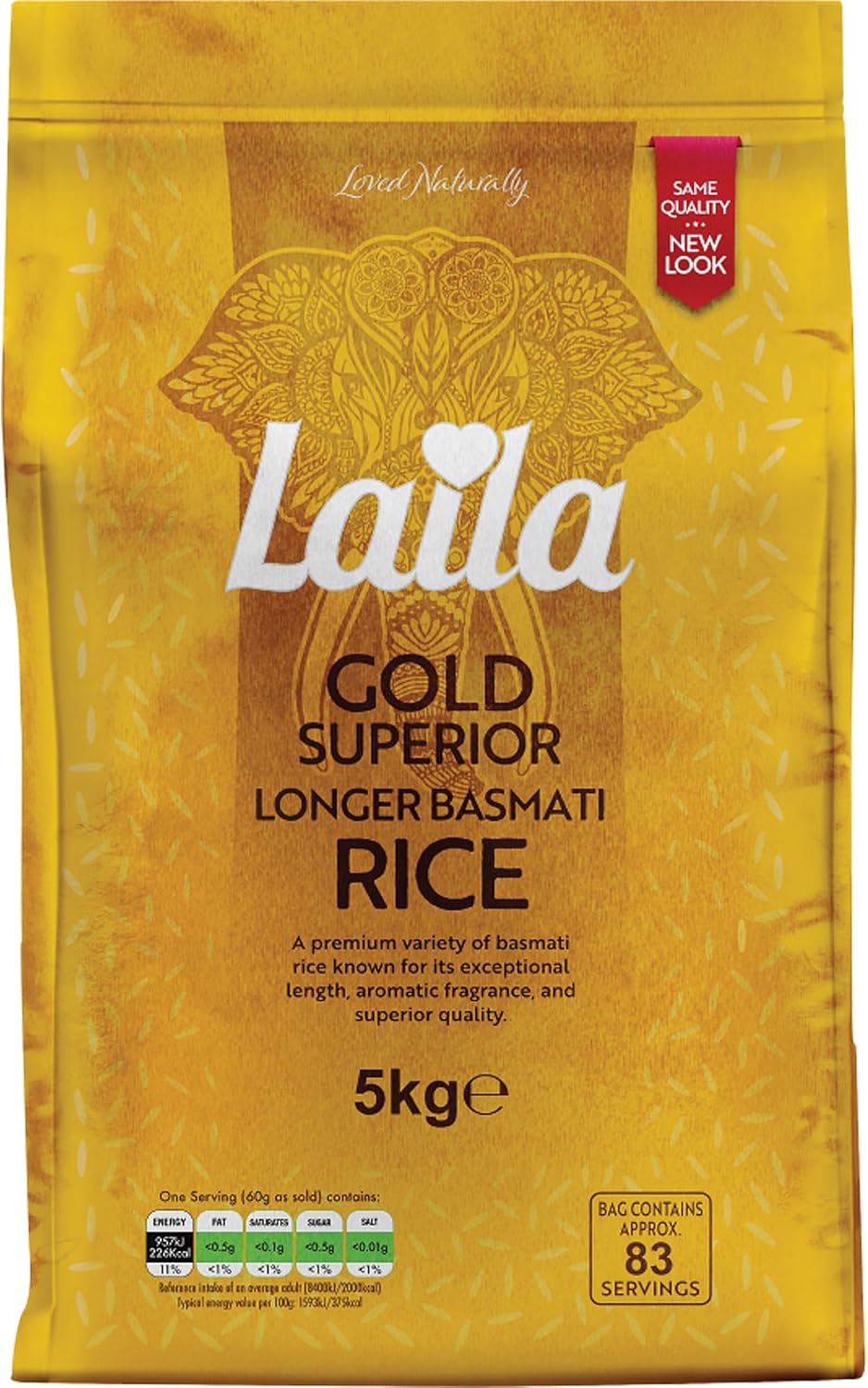 Laila Longer Basmati Rice 5Kg