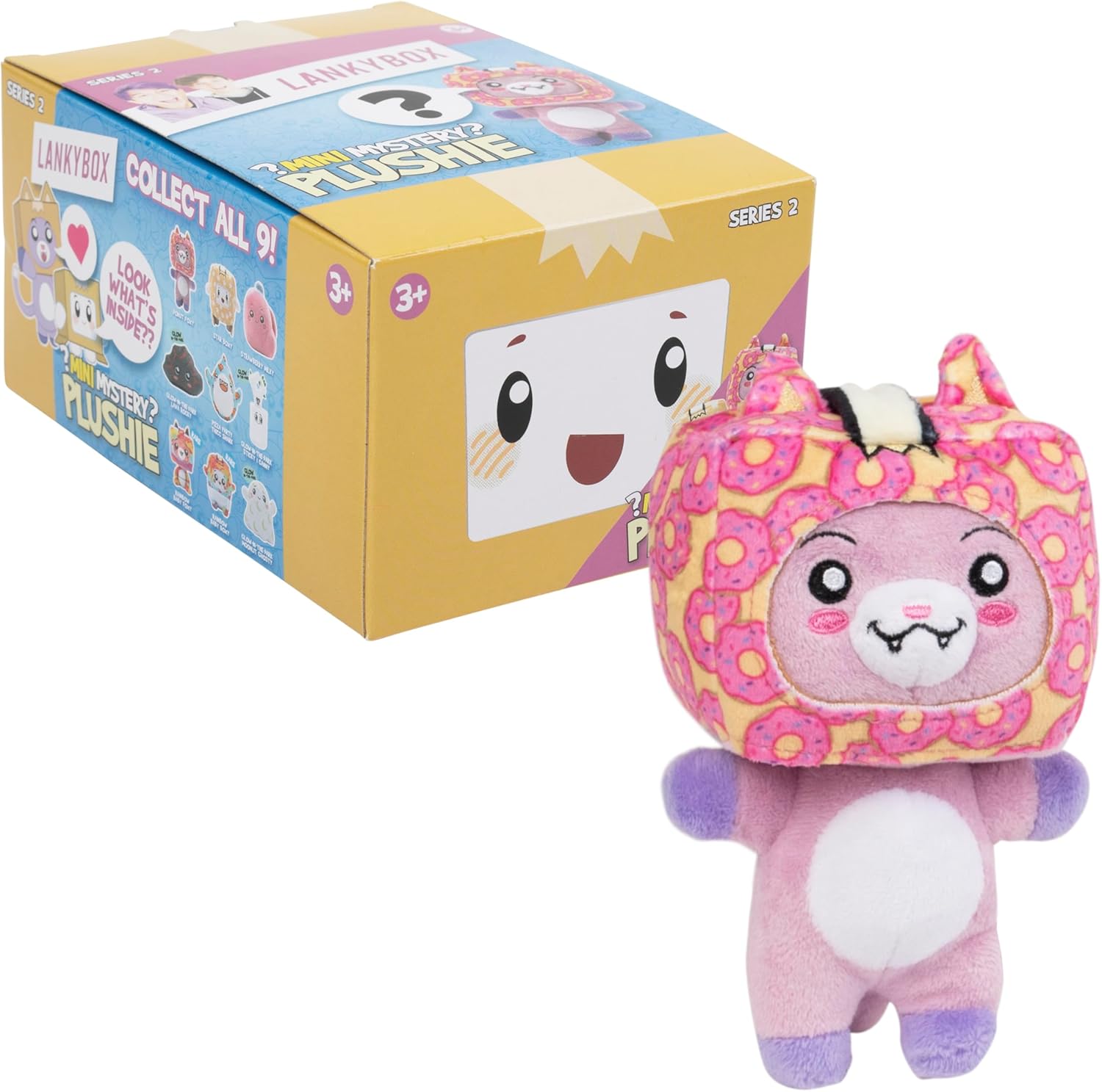LankyBox Mini Mystery Plush, Series 2, Collectible Blind Box Mini Plush, Officially Licensed Merch, Styles May Vary