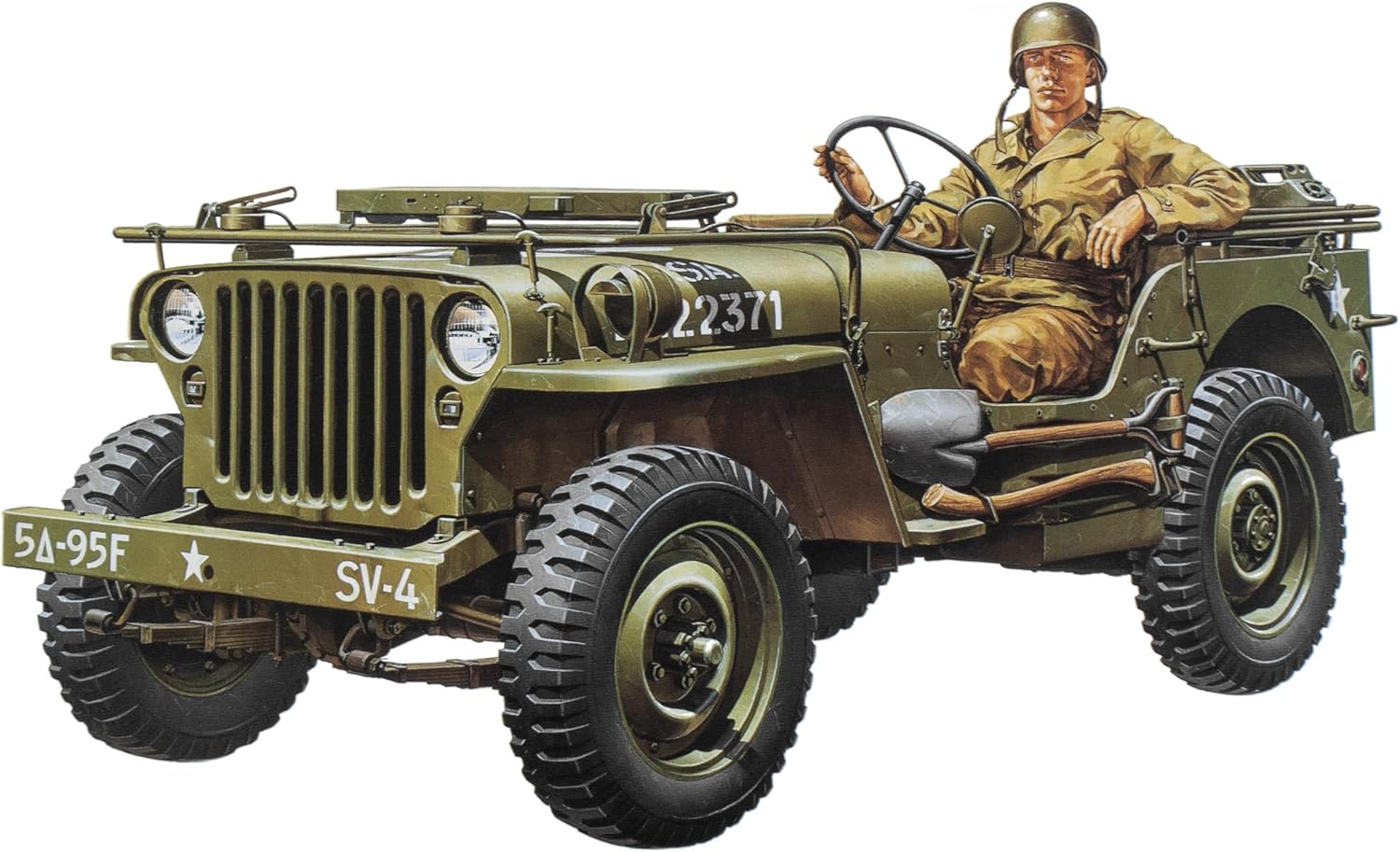 TAMIYA Jeep Willys 1/4 Ton 4X4 Hobby Model Kit for ages 168 months to 1200 months