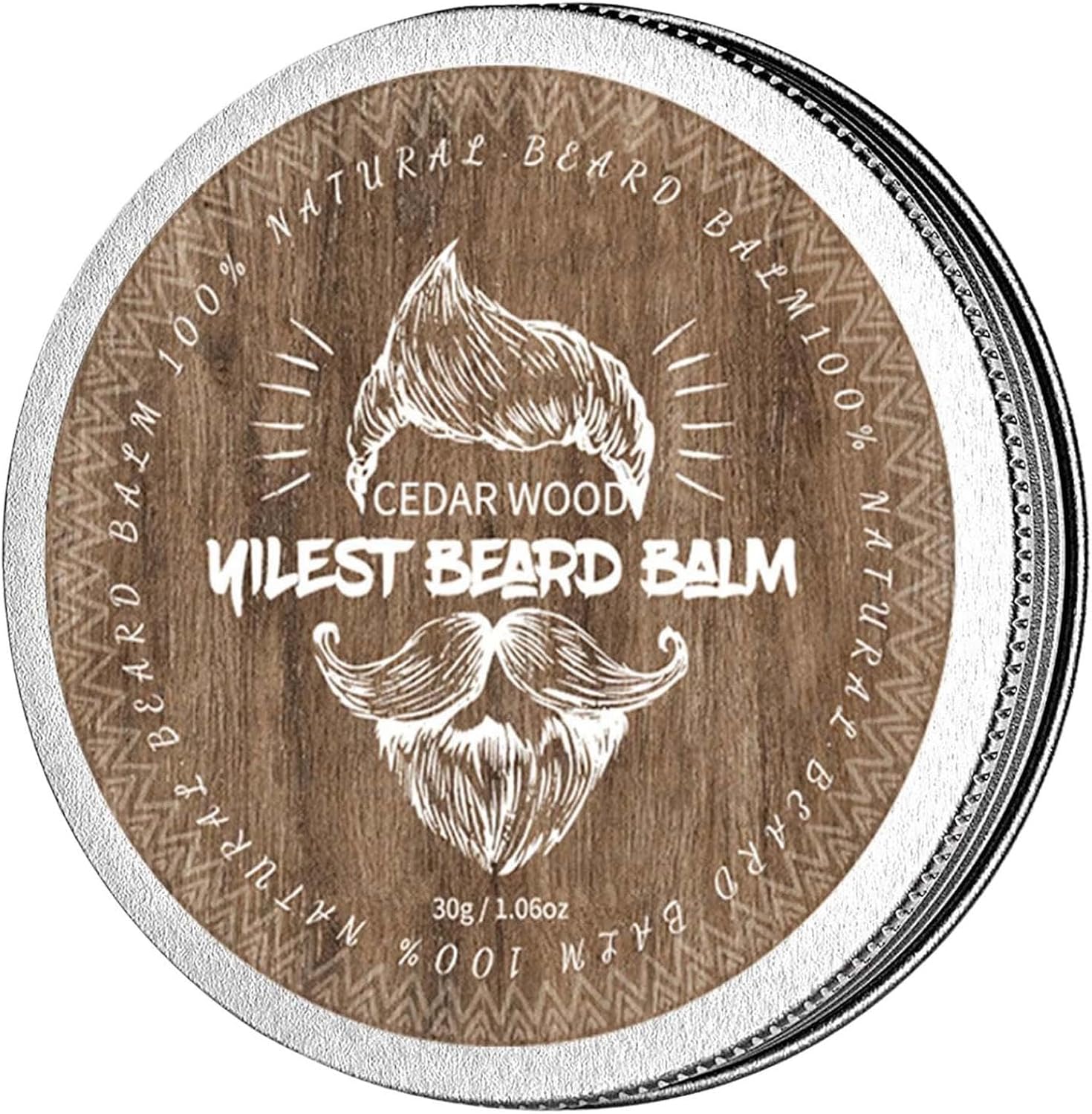 Mustache Wax for Men - Strong Hold Men Beard Styling Balm,Nourishing Hair Control Wax Moustache Care Supplies for Special Occasions Dating Daily Work Dad Grandpa Son Husband (Cedarwood)