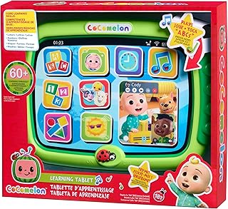 Just Play CoComelon Learning Tablet, 60+ Learning Phrases, Sing-Along to The “The Alphabet Song, Kids Toys for Ages 18 Month