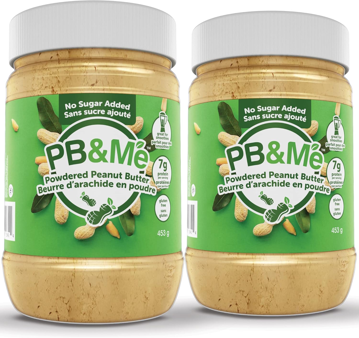PB&Me Powdered Peanut Butter, No Sugar Added, 0.906 kg 2-Pack