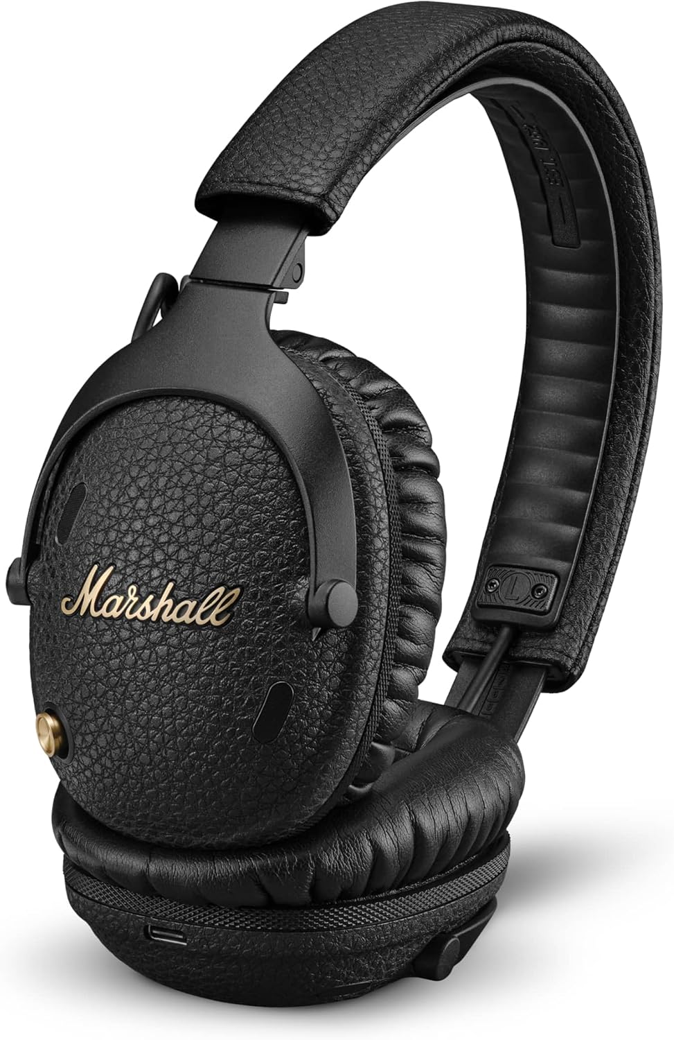 Marshall Monitor III A.N.C. Over-Ear Bluetooth Headphones - Active Noise Cancelling with Microphone | 100+ Hrs Wireless Playtime | Lightweight, Foldable Design for Travel - Black
