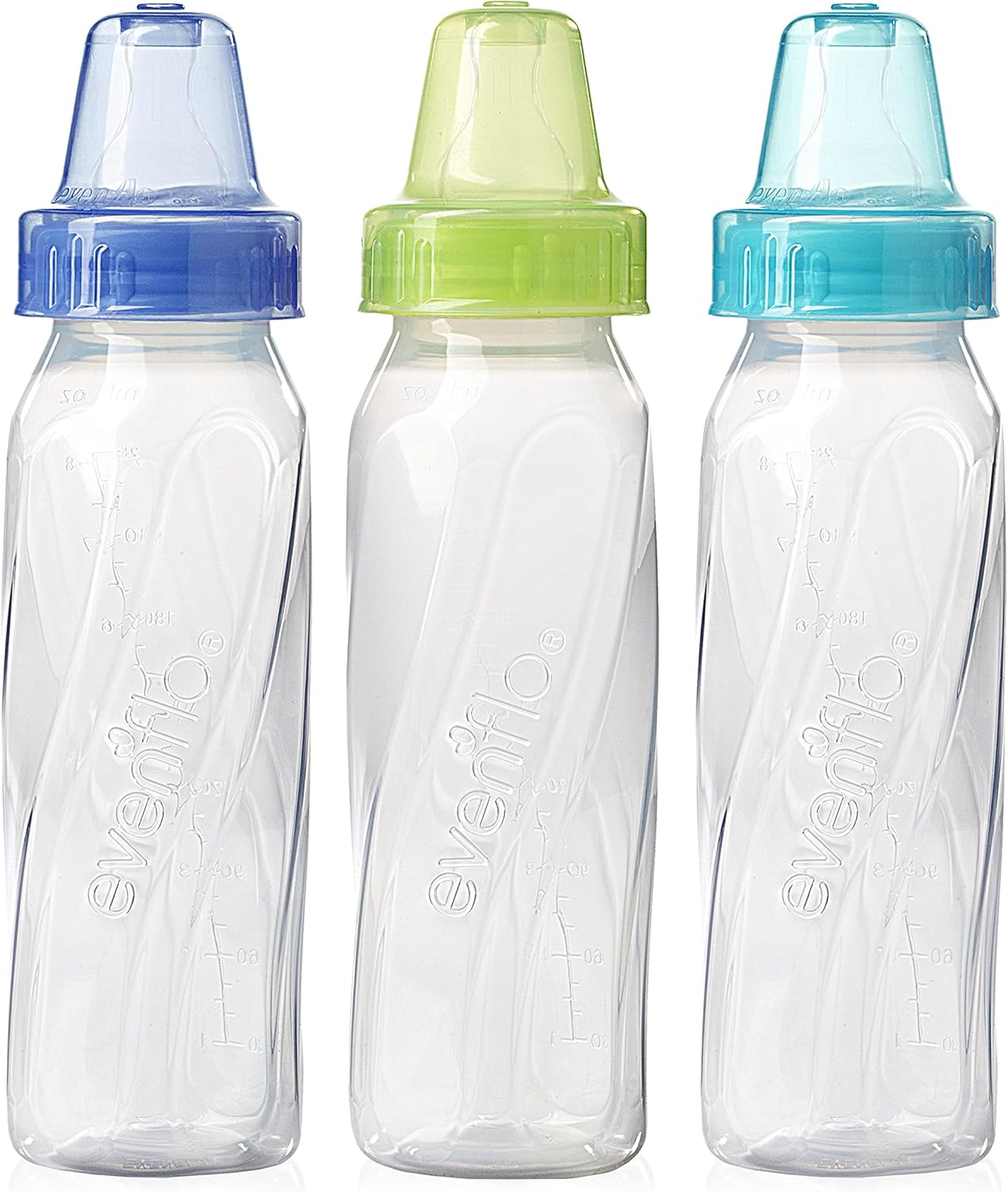 Evenflo Classic Clear Bottles, 8 oz 3 ea