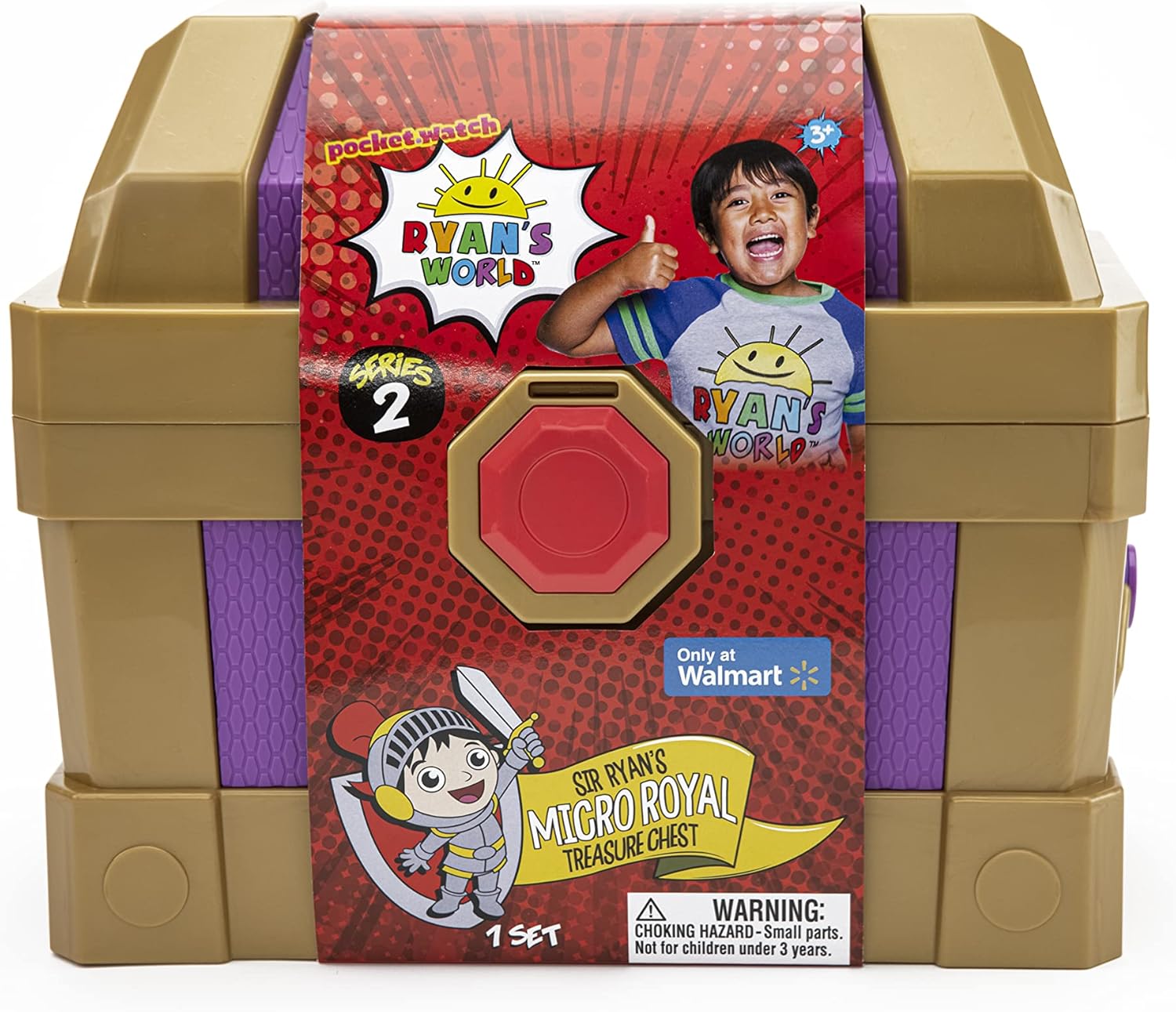 Ryan's World: Sir Ryan's Micro Royal Treasure Chest | Including Mini Figures, Vehicles & Putty! | For Kids Aged 3+