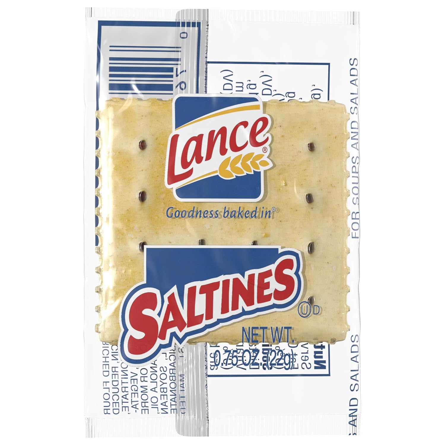 Lance Saltines Crackers, Single Serve Packs, 500 Count