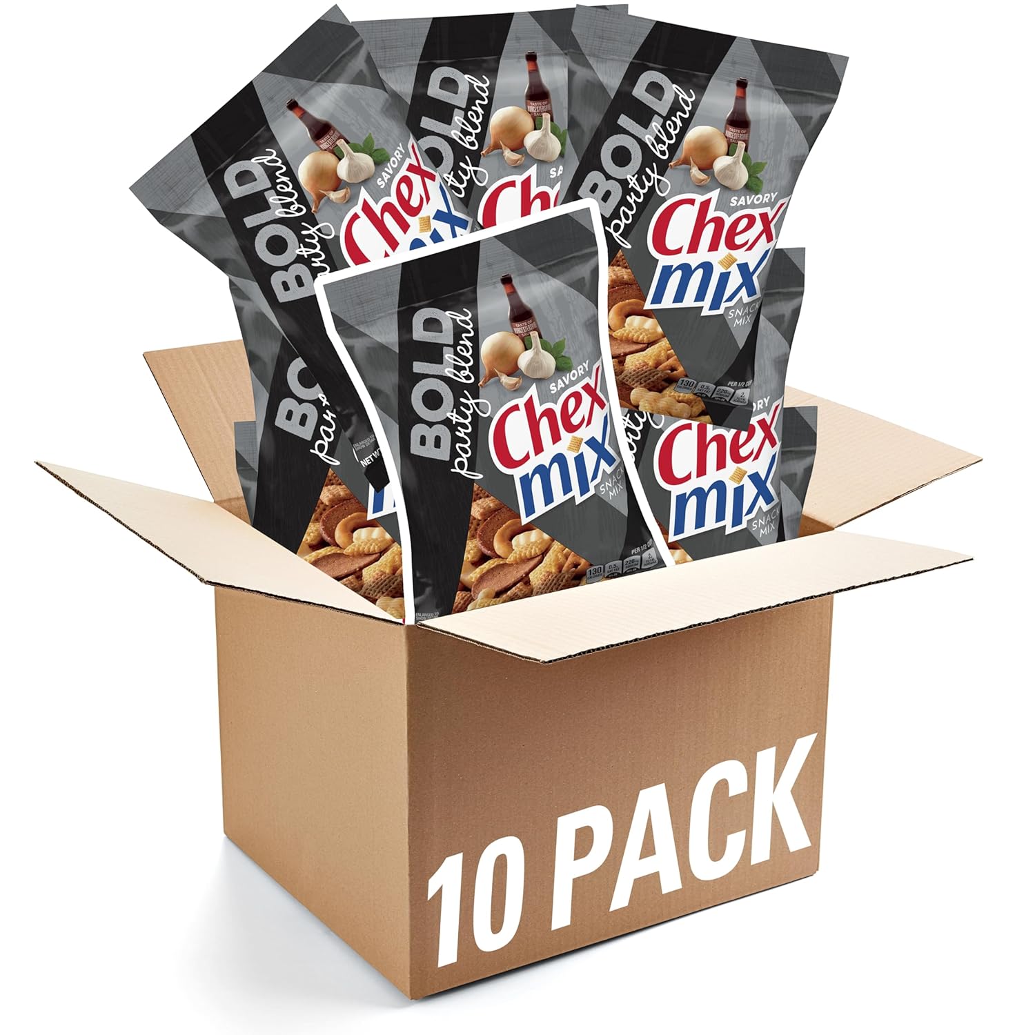 Snack Mix Bold Party Blend 1.75oz Bags (10 Pack), Snack Mix, Snack Packs, The Hampton Candy Company