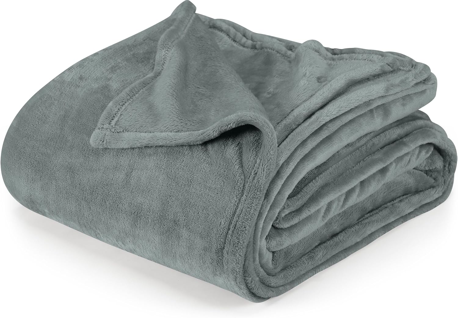 Utopia Bedding Cool Grey Fleece Blanket Queen Size Lightweight Fuzzy Soft Anti-Static Microfiber Bed Blanket (90x90 Inch)