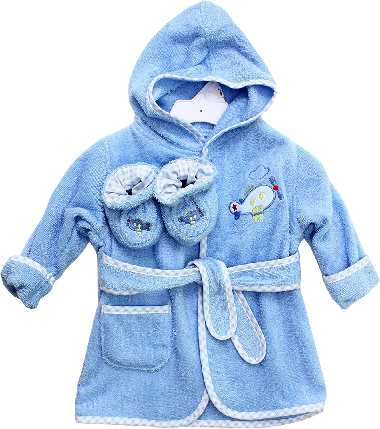 Spasilk baby-boys Bathrobe With Booties