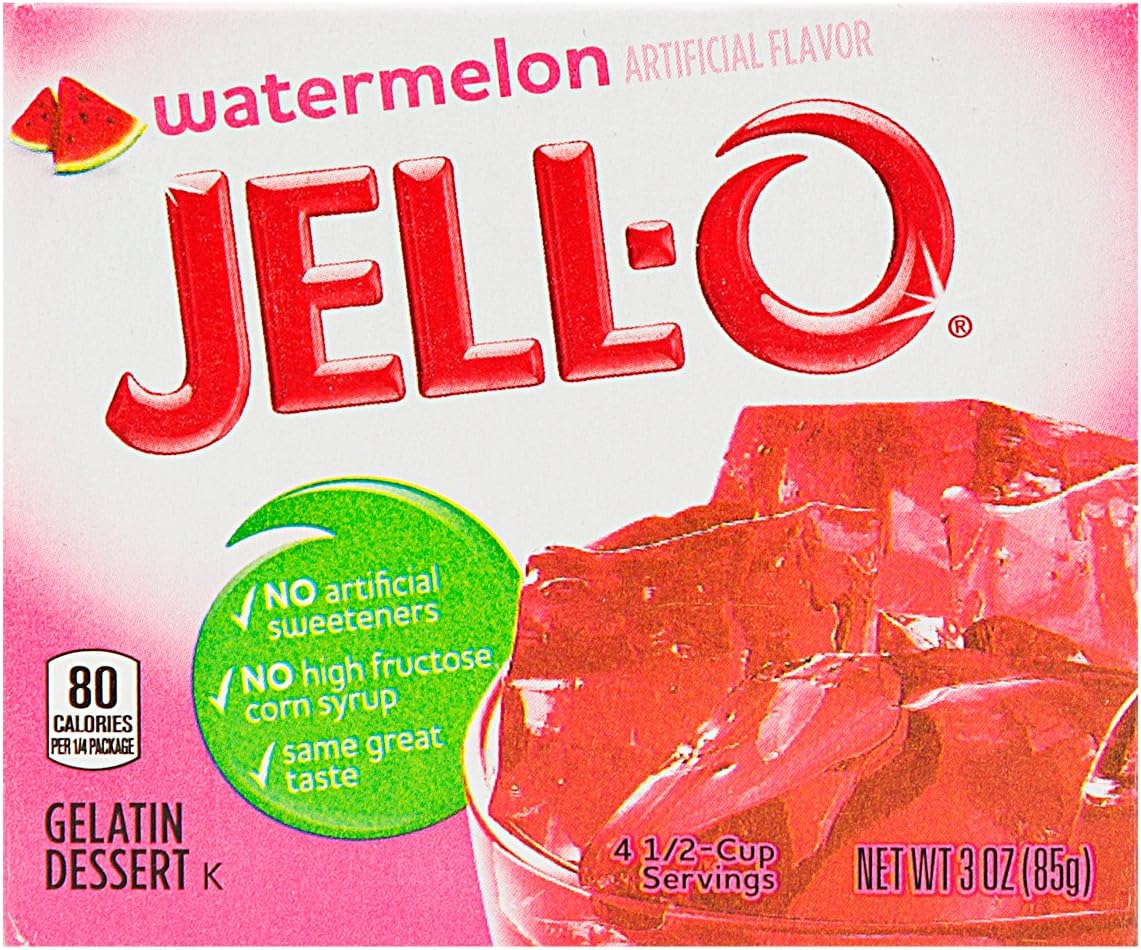 Jell-O Watermelon Gelatin Dessert 85g Box