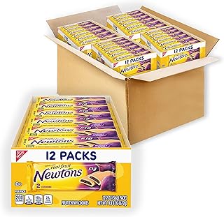 Fig Newtons Soft & Fruit Chewy Fig Cookies, (Fig Bars), 48 Snack Packs (2 Cookies Per Pack, 4 Boxes)