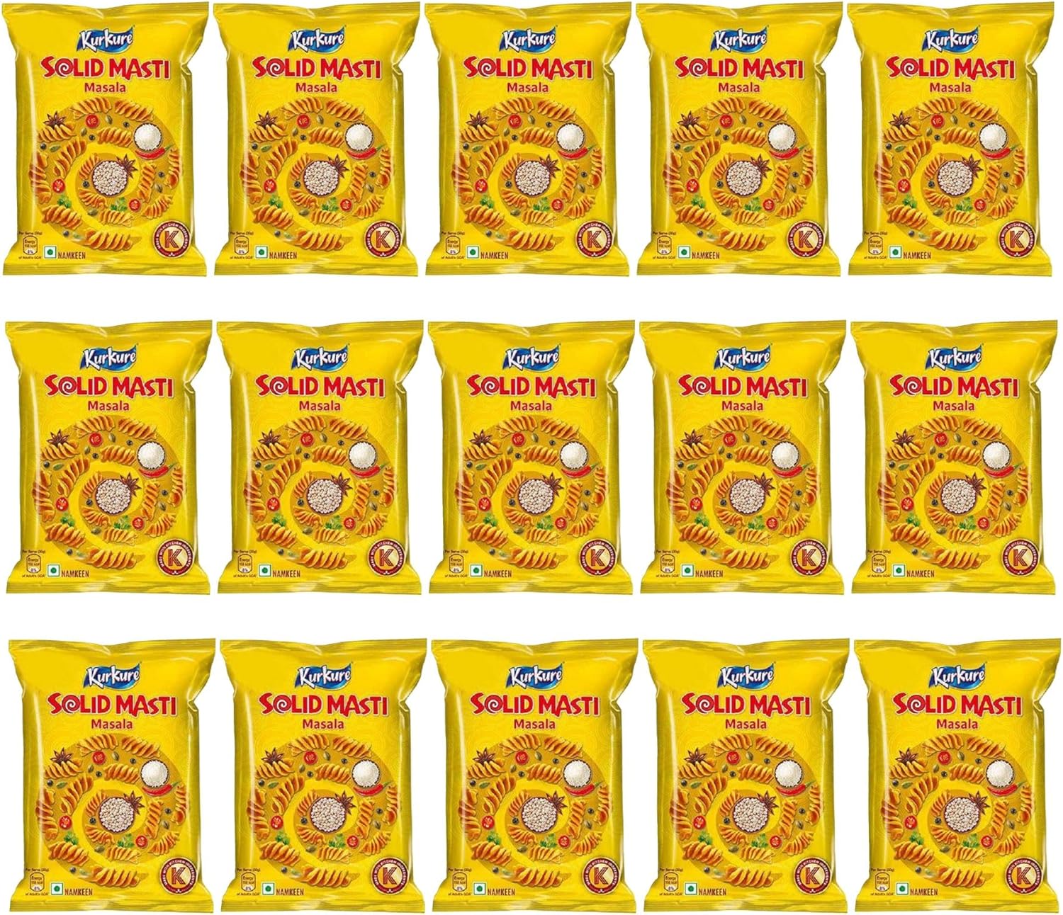 Kurkure Solid Masti Snack 70g (15, Solid Masti)