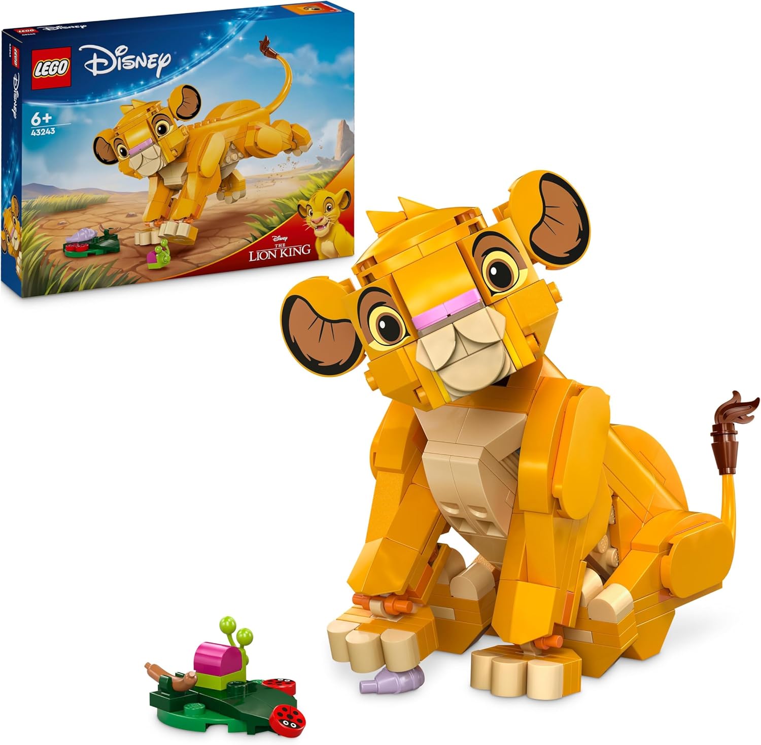 LEGO ǀ Disney Simba the Lion King Cub Building Toy for 6 Plus Year Old Girls & Boys, Construction Figure Playset, 1994 Movie Memorabilia Set, 30th Idea for Kids 43243