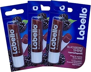 Labello Blackberry Shine Lip Balm 4.8g/5.5ml - 3 Pack