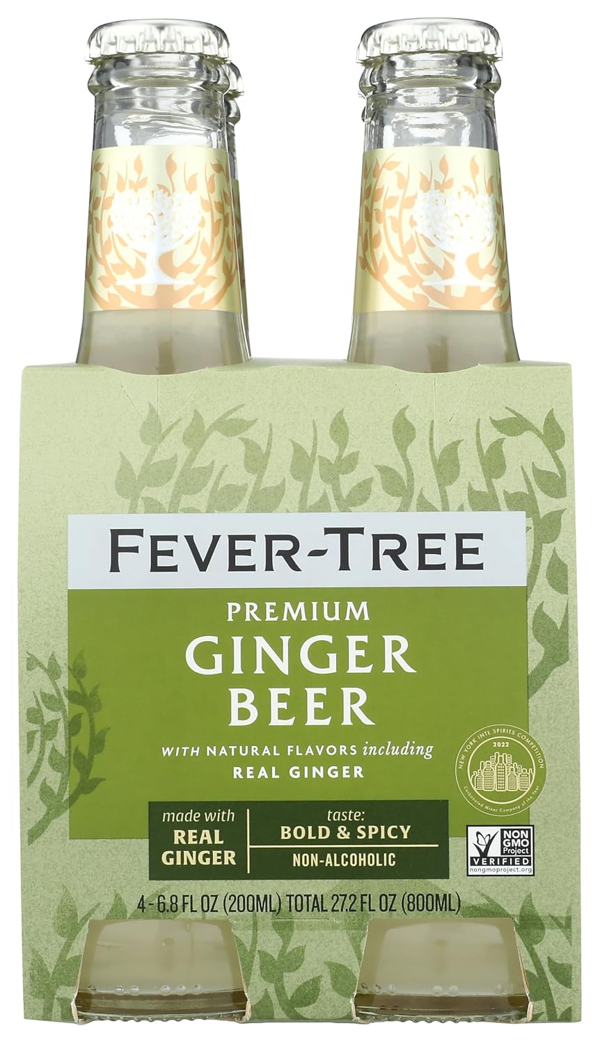 Fever-Tree Premium Ginger Beer, 6.8 Fl Oz 4 count
