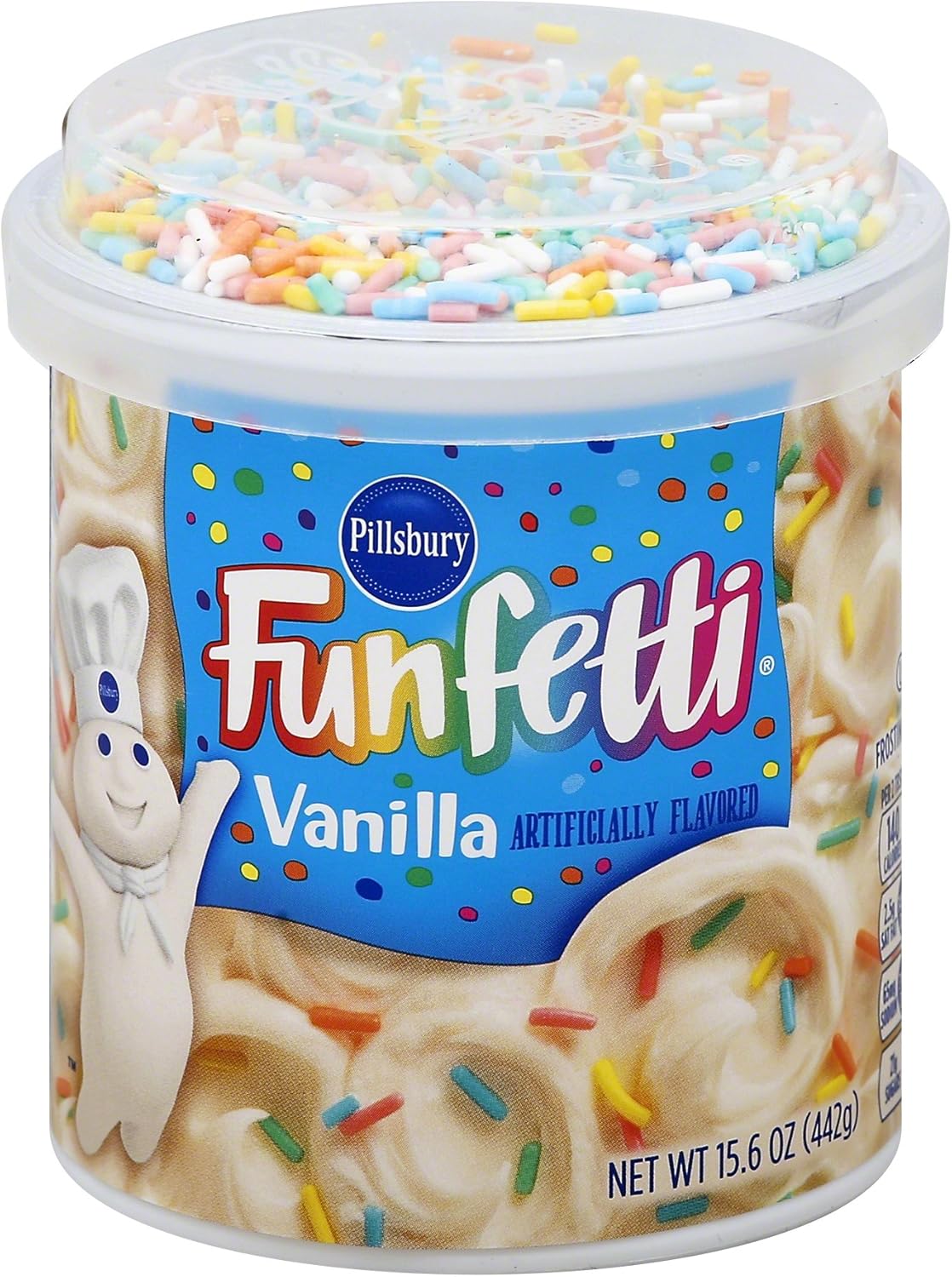 Pillsbury Funfetti Vanilla Frosting with Candy Bits 442g (15.06 OZ)