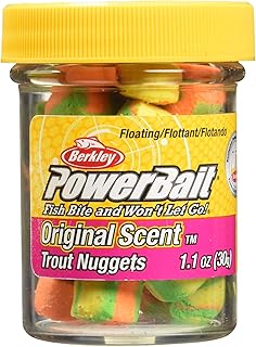 Berkley PowerBait Power Nuggets 4-Pack Fishing Dough Bait, Assorted Colors, Scent Dispersion Technology, Irresistible Scent and Flavor, Moldable and Easy to Use