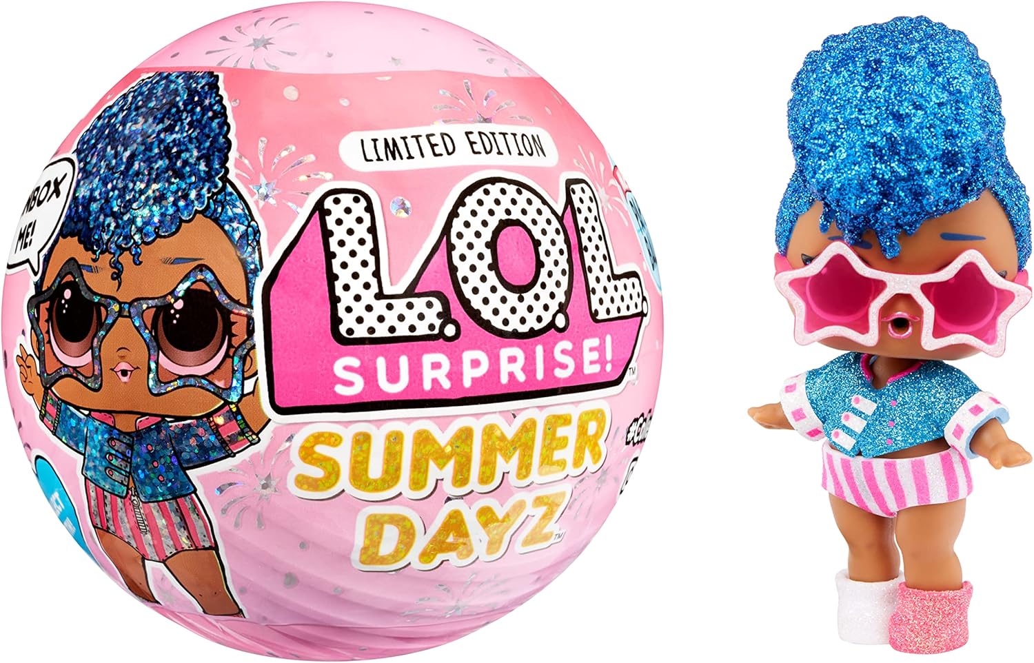 L.O.L. Surprise! Summer DayZ Independent Queen Doll with 7 Surprises, Summer DayZ Doll, Accessories, Limited Edition, Collectible Doll, Paper Packaging