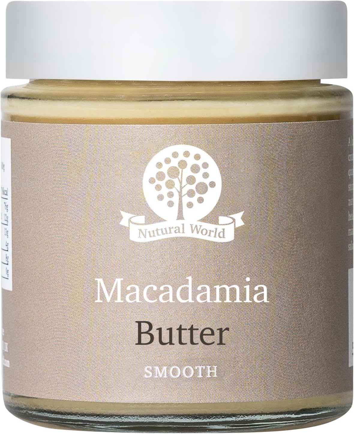 Nutural World - Smooth Macadamia Nut Butter (170g) / 100% pure single ingredient