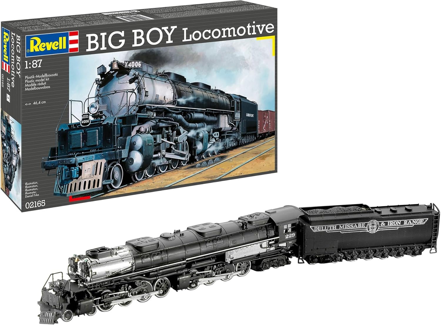 Revell 02165 Big Boy Locomotive 1:87 Scale Unbuilt/Unpainted Plastic Model Kit