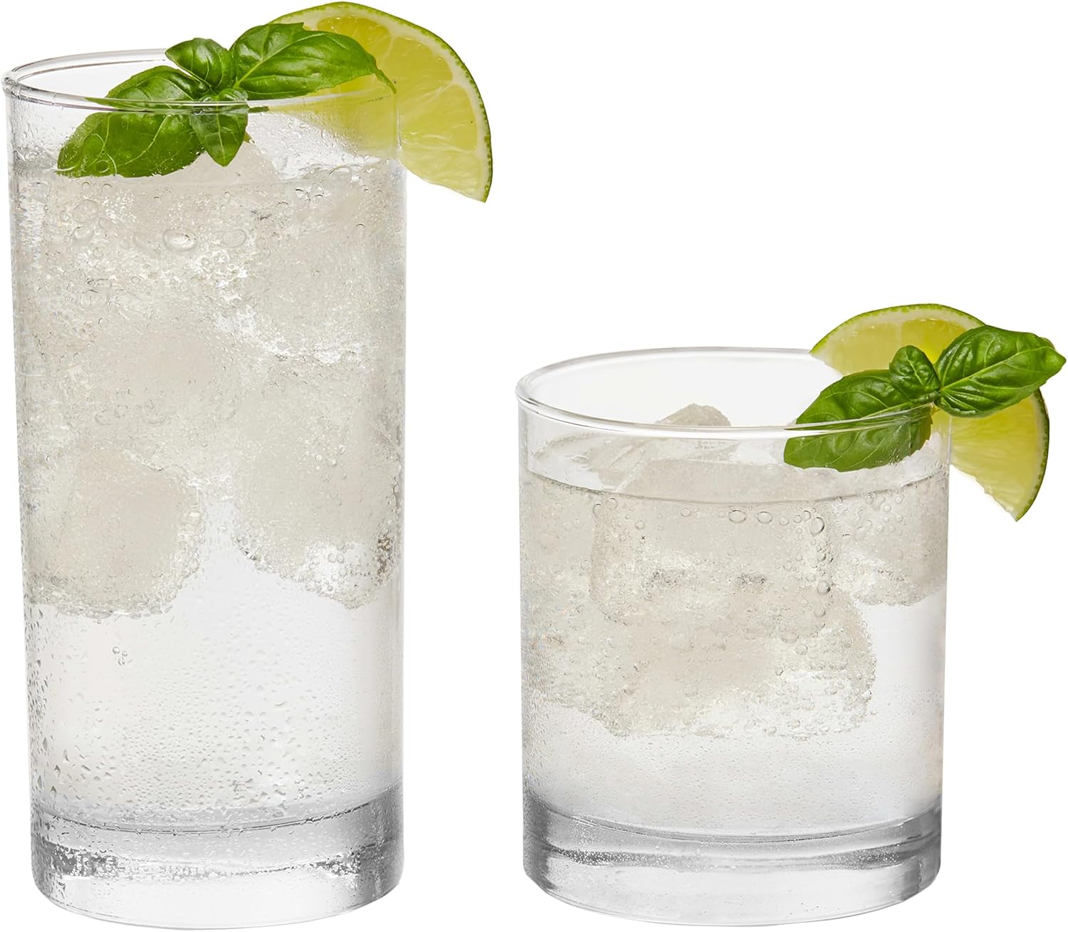 Libbey Province Tumbler & Rocks Beverage Glasses Set of 24, Glass Cups