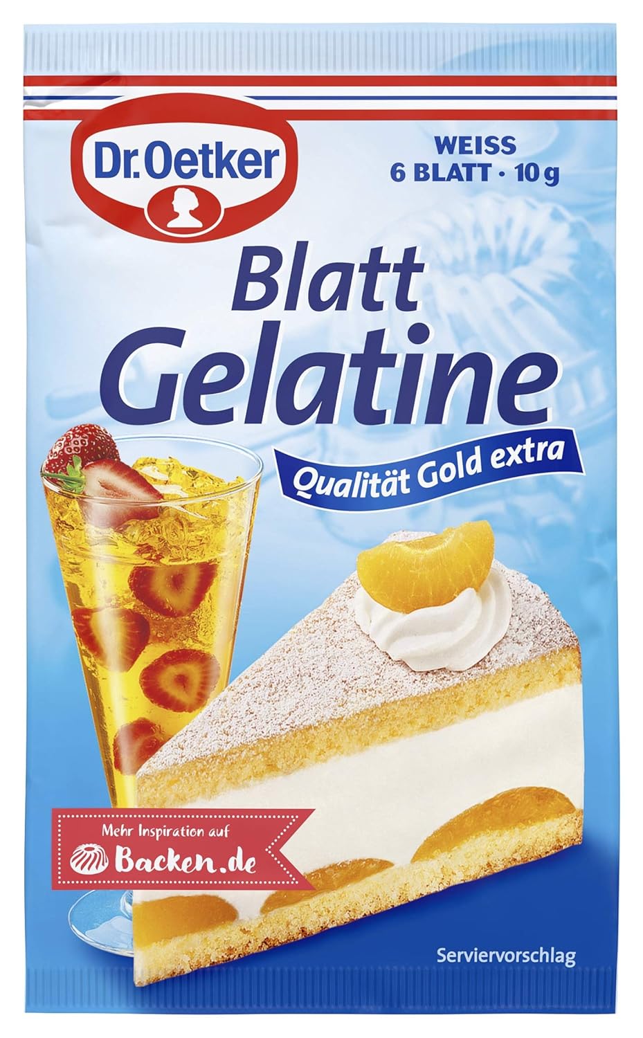 Dr. Oetker Blatt Gelatine Weiss
