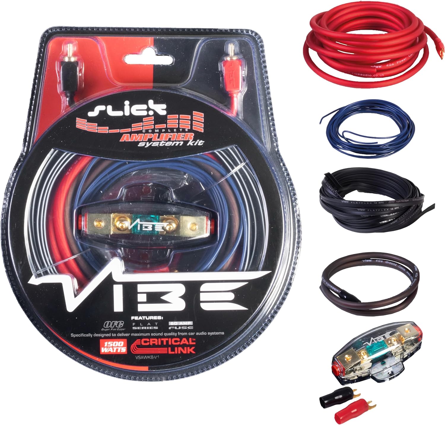 VIBE Audio Slick 1500 W System Car Wiring Kit