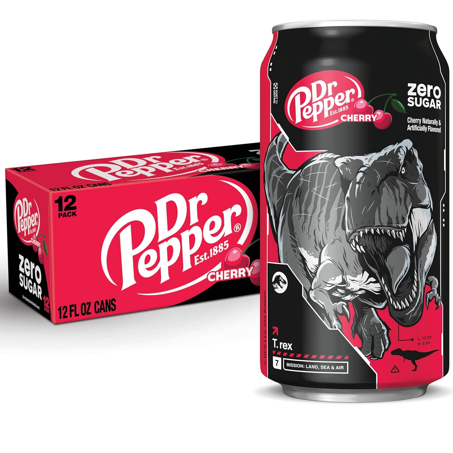 DR PEPPER ZERO SUGAR - CHERRY, 12 OZ, 12 PK