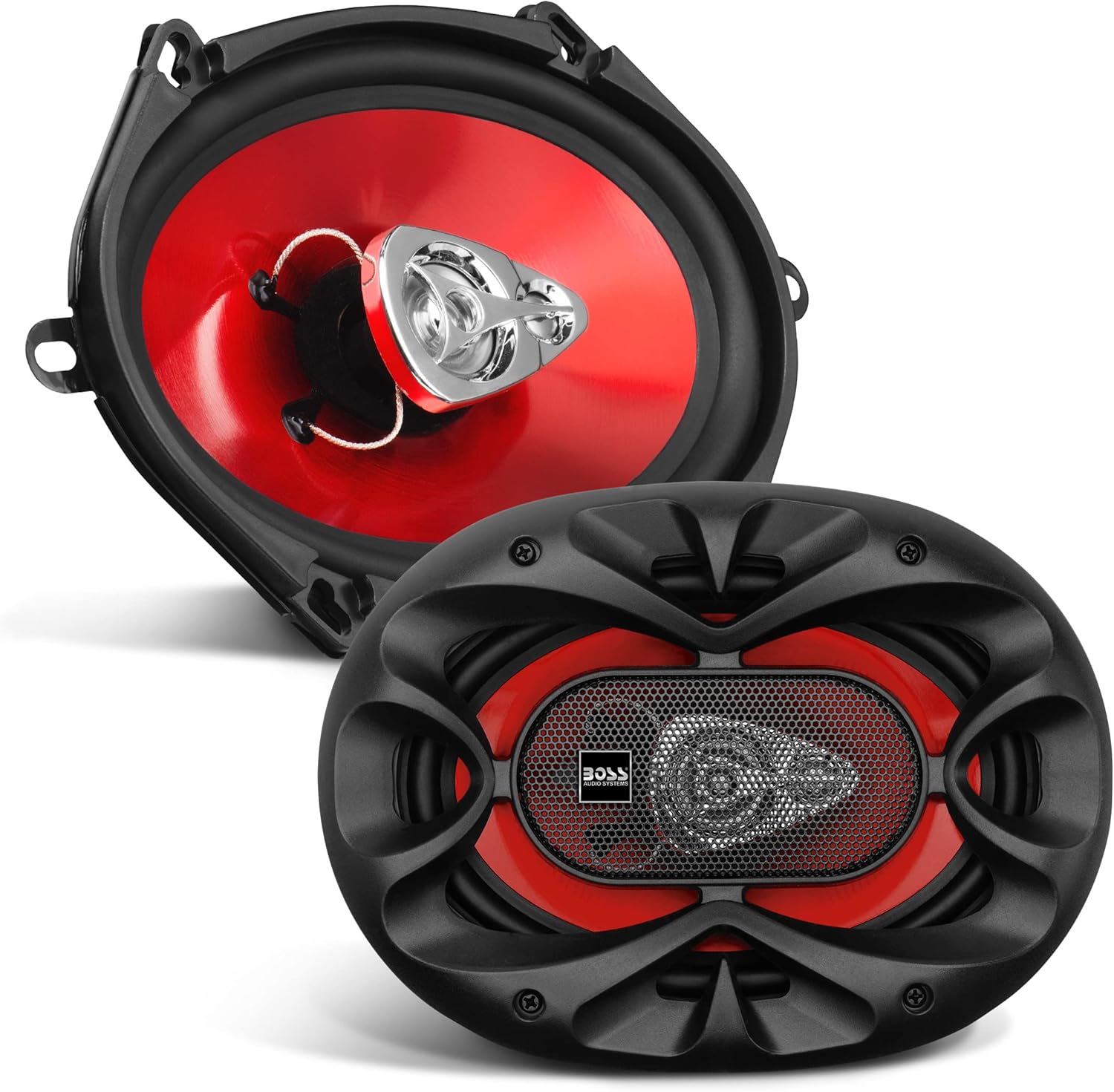 BOSS Audio Systems CH5730 5 x 7 Inch Car Door Speakers - 300 Watts Max, Coaxial, 3 Way, Full Range, 4 Ohms, Sold in Pairs