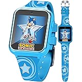 Accutime Kids SEGA Sonic The Hedgehog Blue Educational Touchscreen Smart Watch Toy for Boys, Girls, Toddlers - Selfie Cam, Learning Games, Alarm, Calculator, Pedometer (Model: SNC4133AZ)